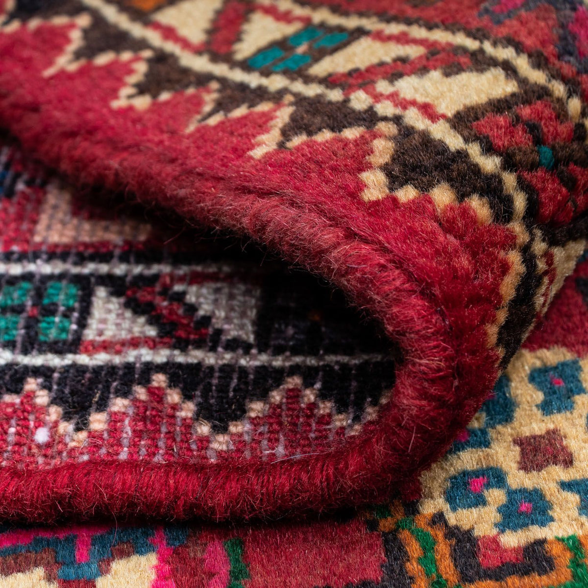 Perski dywan - Nomadyczny - 121 x 85 cm - czerwony