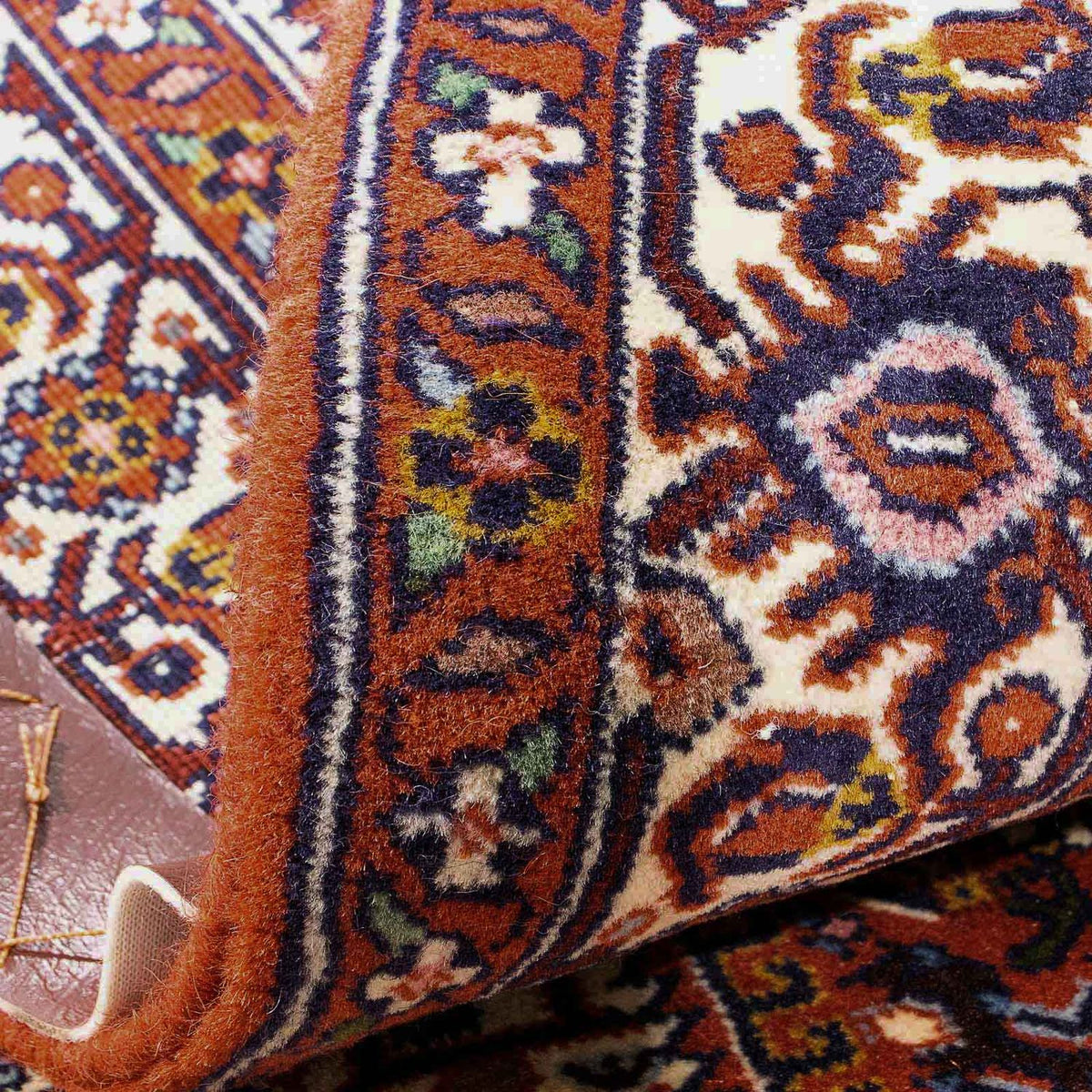 Dywan perski - Bijar - 160 x 101 cm - pomarańczowy