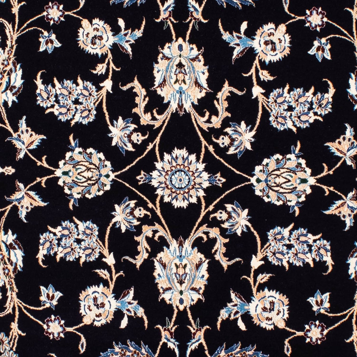 Dywan perski - Nain - Premium - 208 x 127 cm - ciemnoniebieski