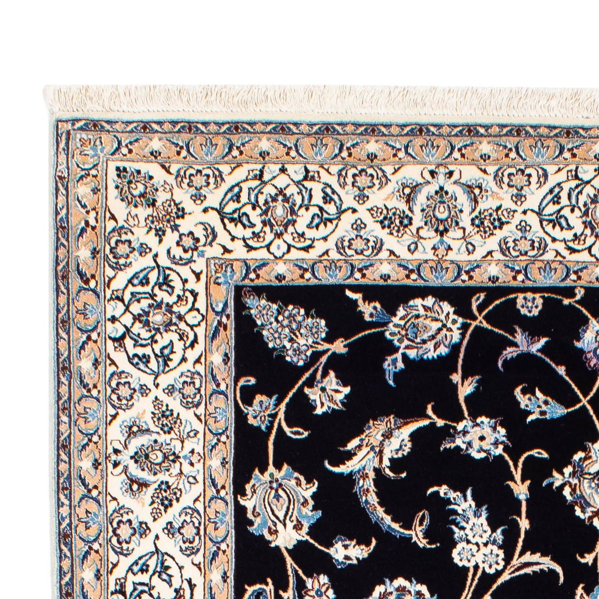 Dywan perski - Nain - Premium - 208 x 127 cm - ciemnoniebieski