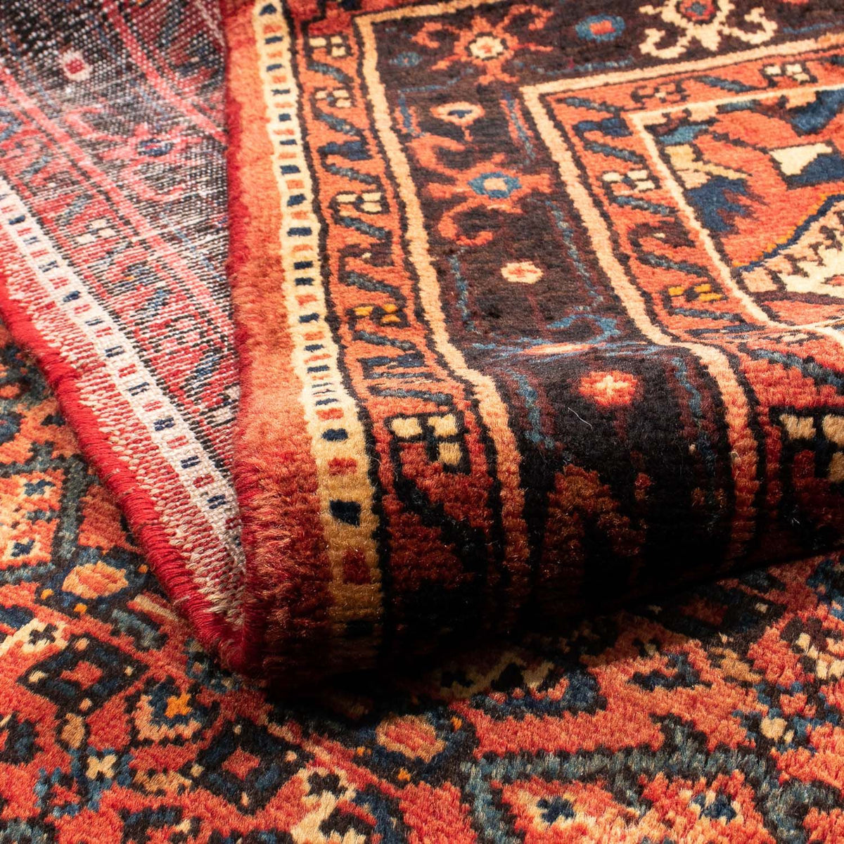 Perski dywan - Nomadyczny - 203 x 157 cm - ciemna czerwień