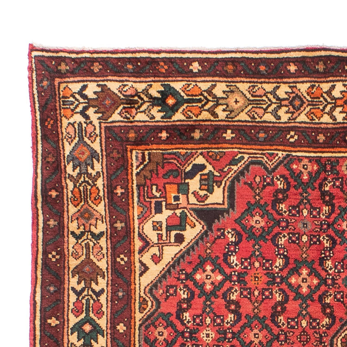 Perski dywan - Nomadyczny - 210 x 150 cm - czerwony