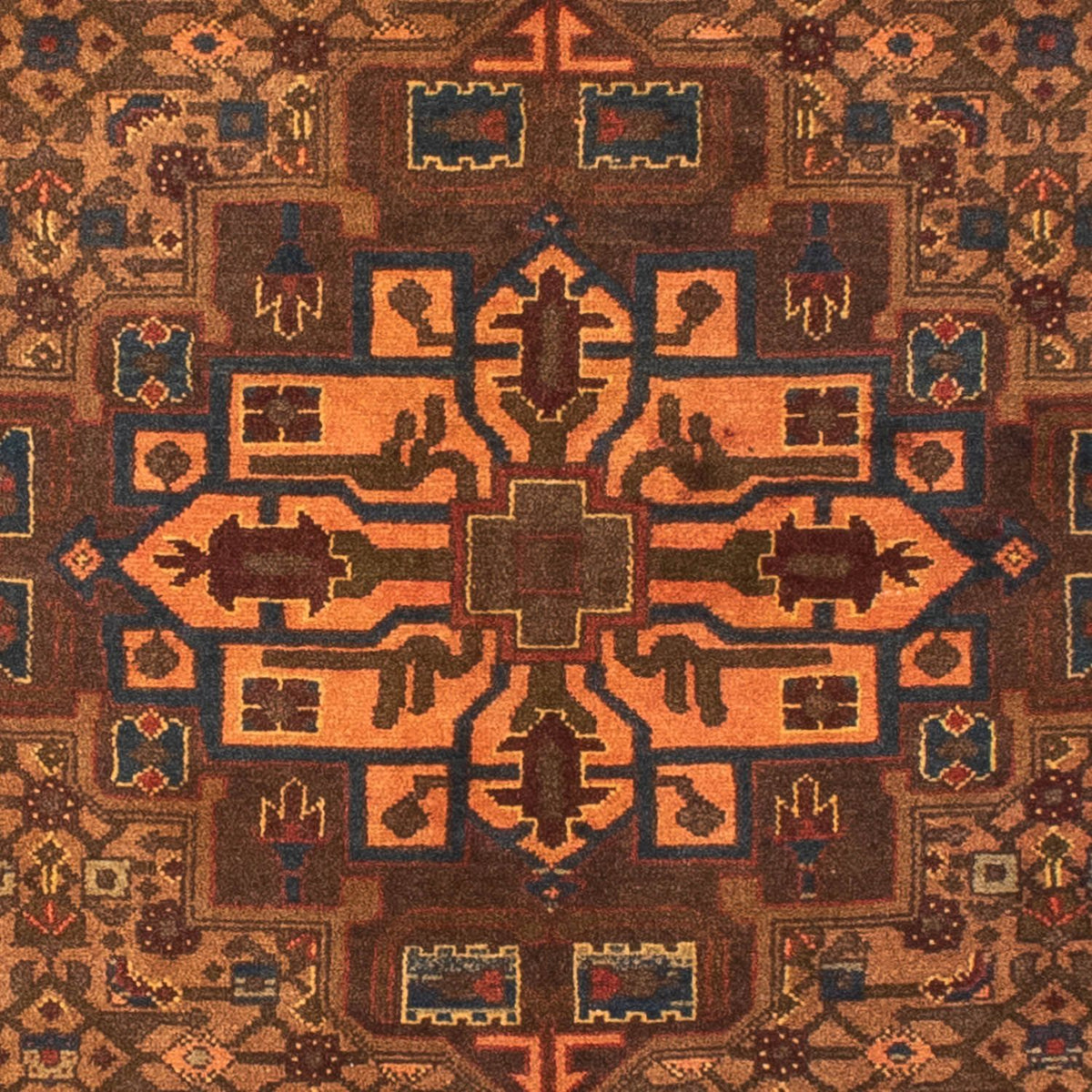 Perski dywan - Nomadyczny - 218 x 158 cm - brązowy