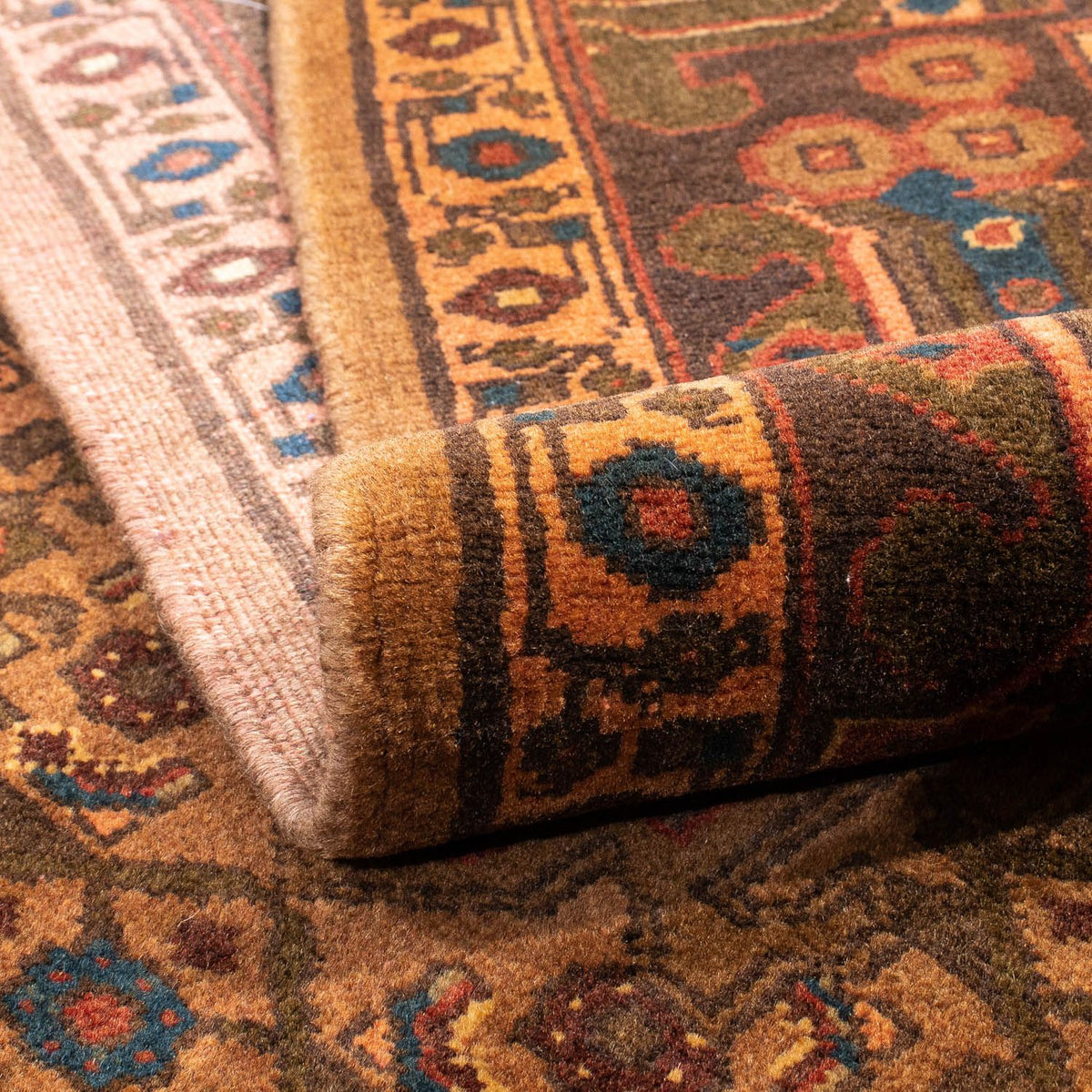 Perski dywan - Nomadyczny - 218 x 158 cm - brązowy