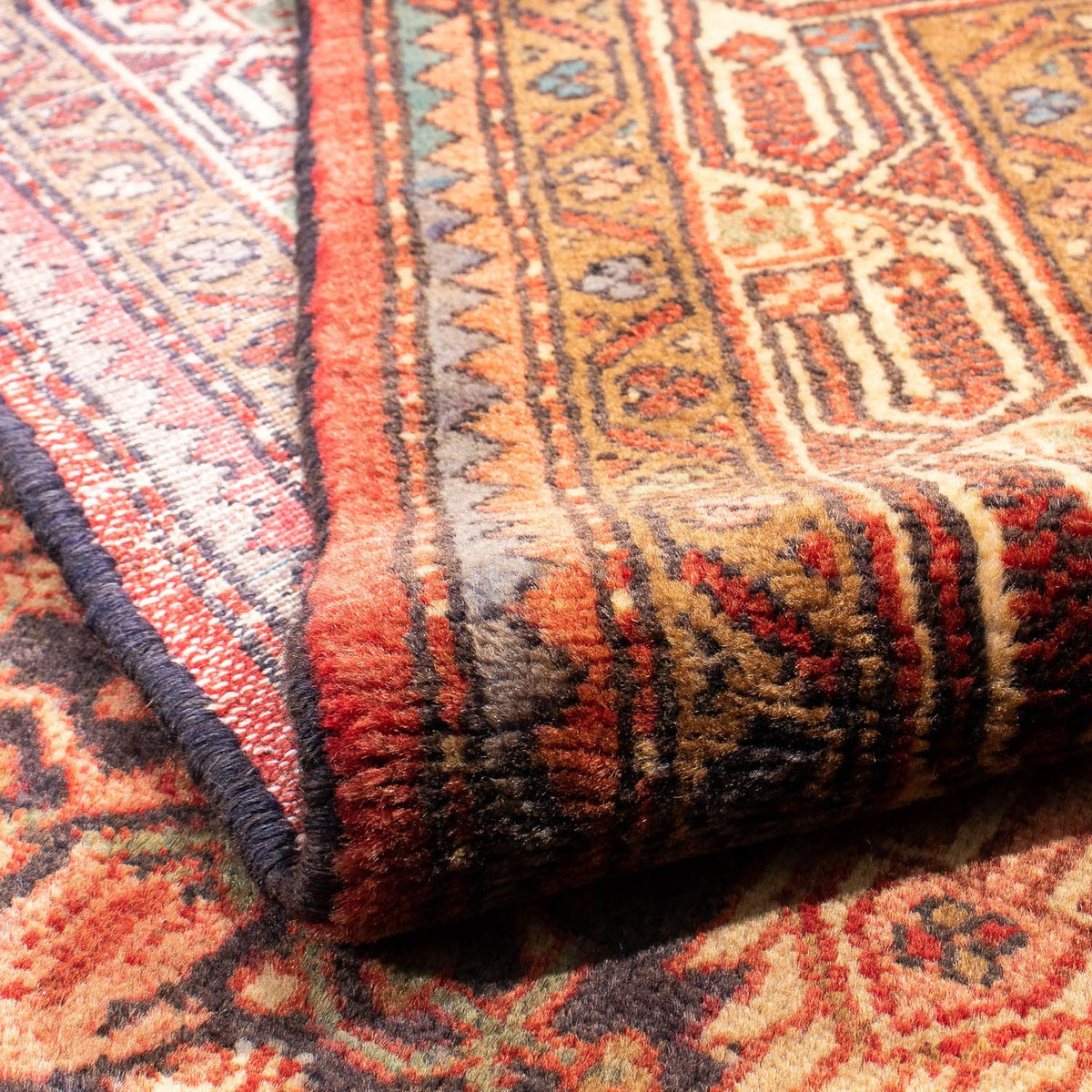 Perski dywan - Nomadyczny - 207 x 128 cm - brązowy