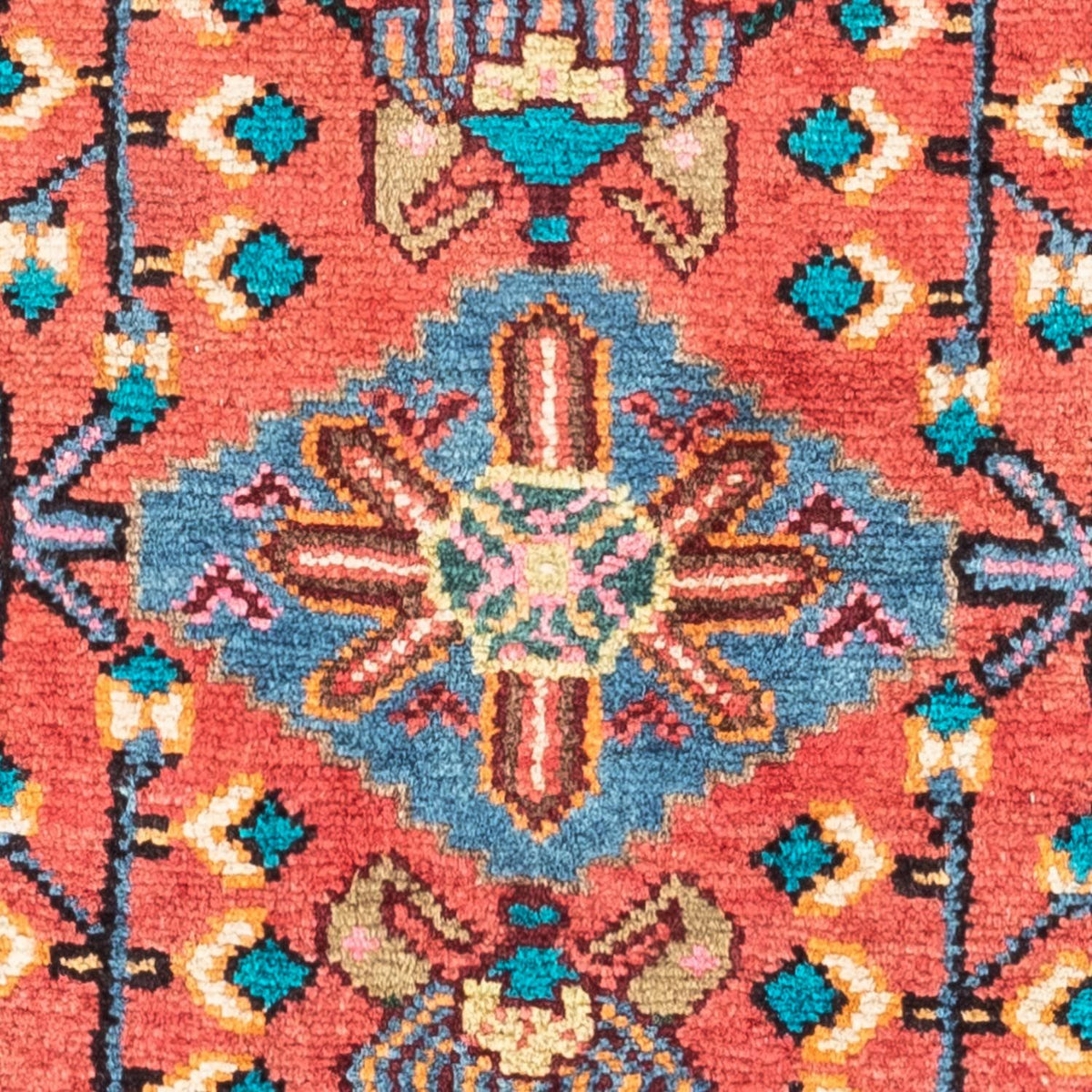 Perski dywan - Nomadyczny - 130 x 85 cm - czerwony