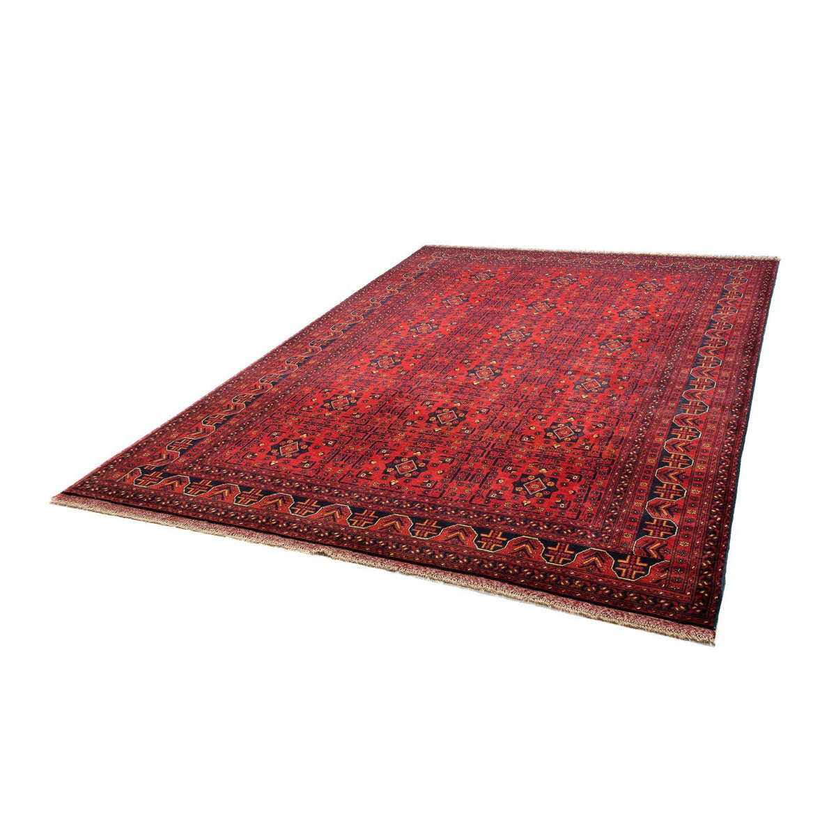 Afgański dywan - Kunduz - 287 x 199 cm - ciemna czerwień