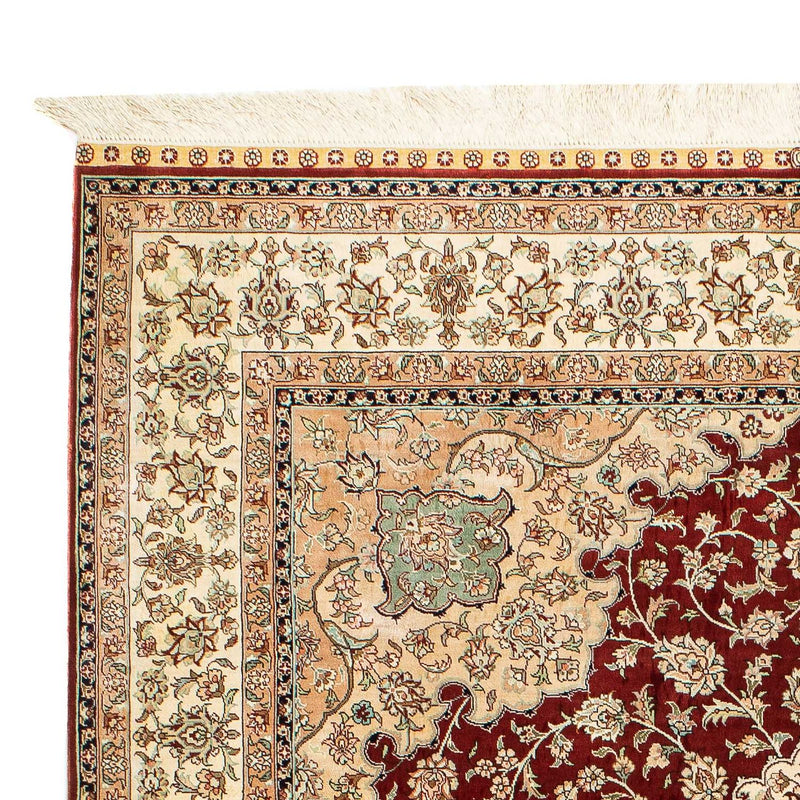 Jedwabny dywan - Ghom Silk - Premium - 216 x 132 cm - ciemnoniebieski
