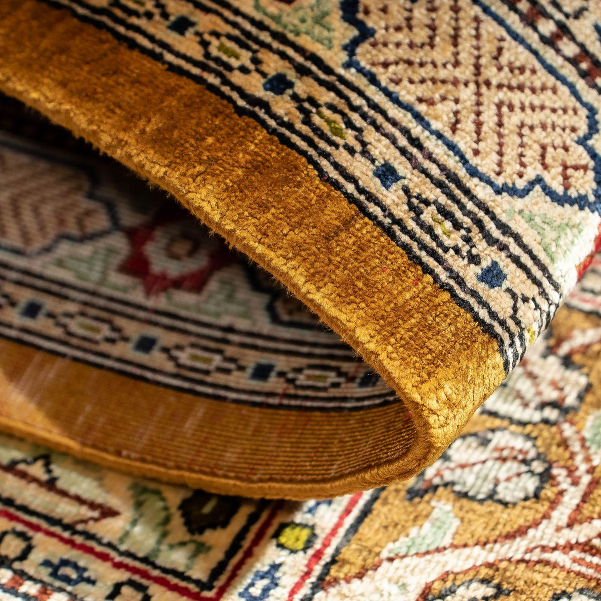 Dywan perski - Ghom - 72 x 55 cm - wielokolorowy