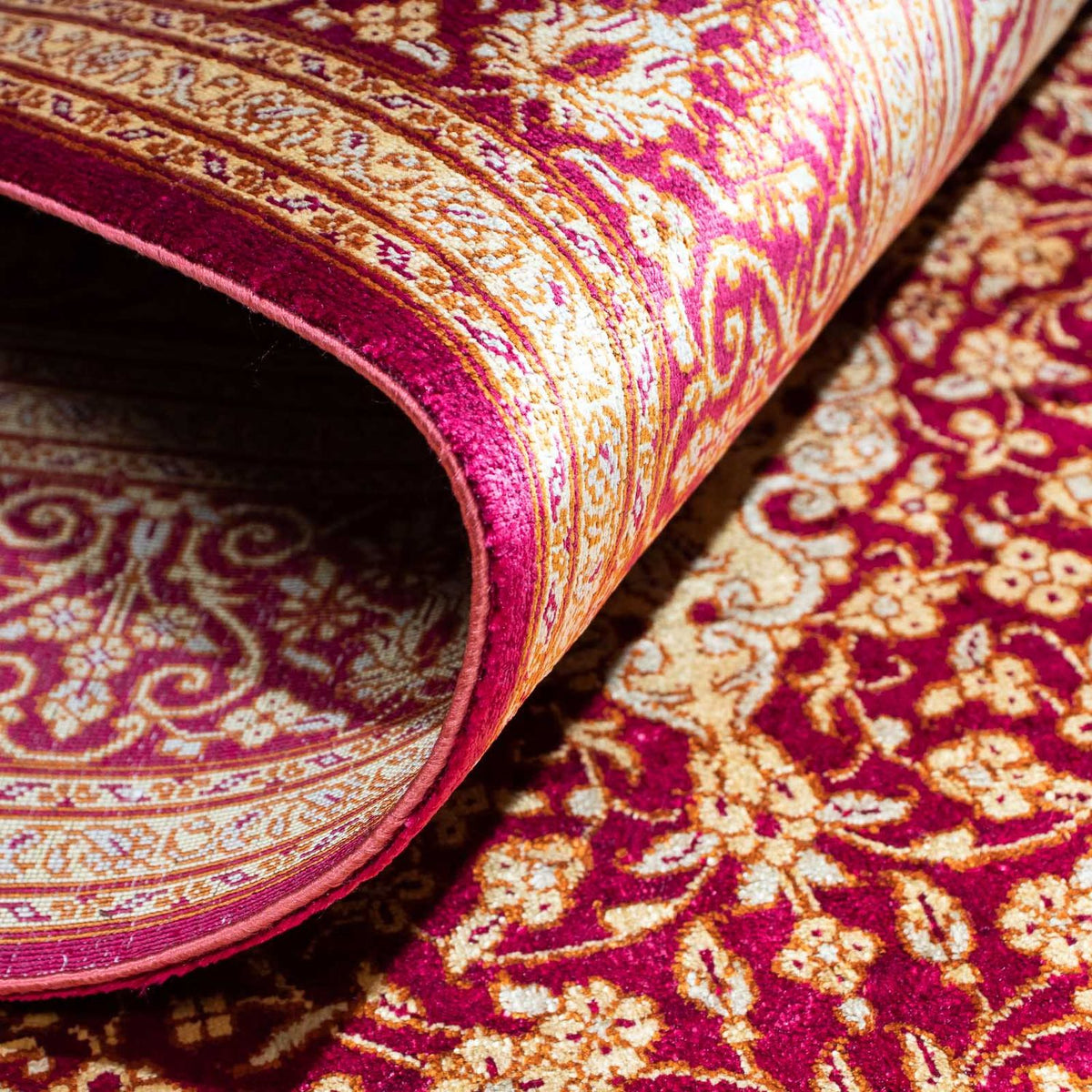 Dywan perski - Ghom - 150 x 98 cm - ciemna czerwień