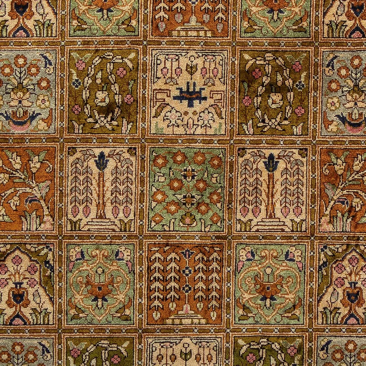 Dywan perski - Ghom - 76 x 55 cm - wielokolorowy