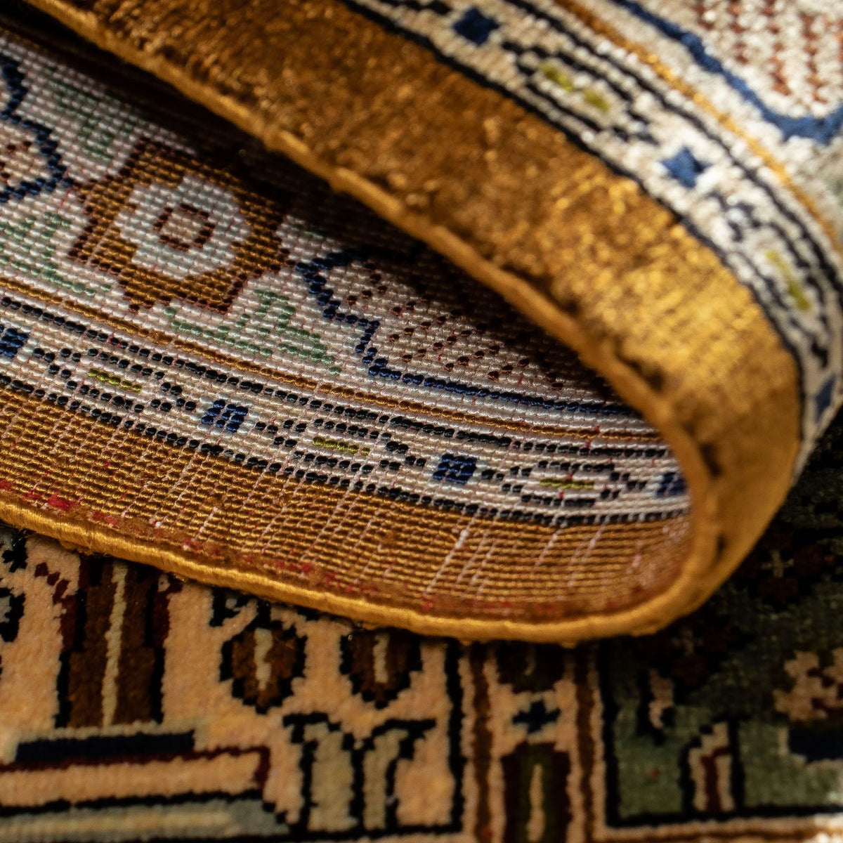 Dywan perski - Ghom - 72 x 54 cm - wielokolorowy