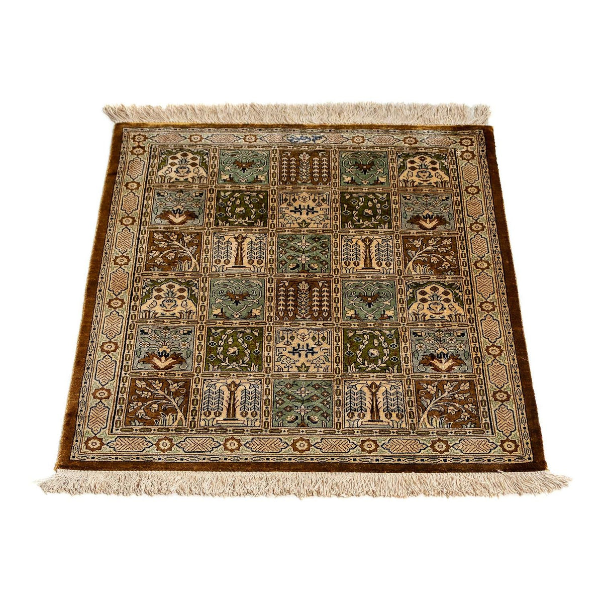 Dywan perski - Ghom - 72 x 54 cm - wielokolorowy