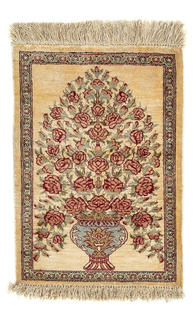 Qom jedwab Dywan 31x41cm - Dywan perski