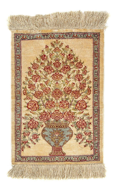 Qom jedwab Dywan 31x42cm - Dywan perski