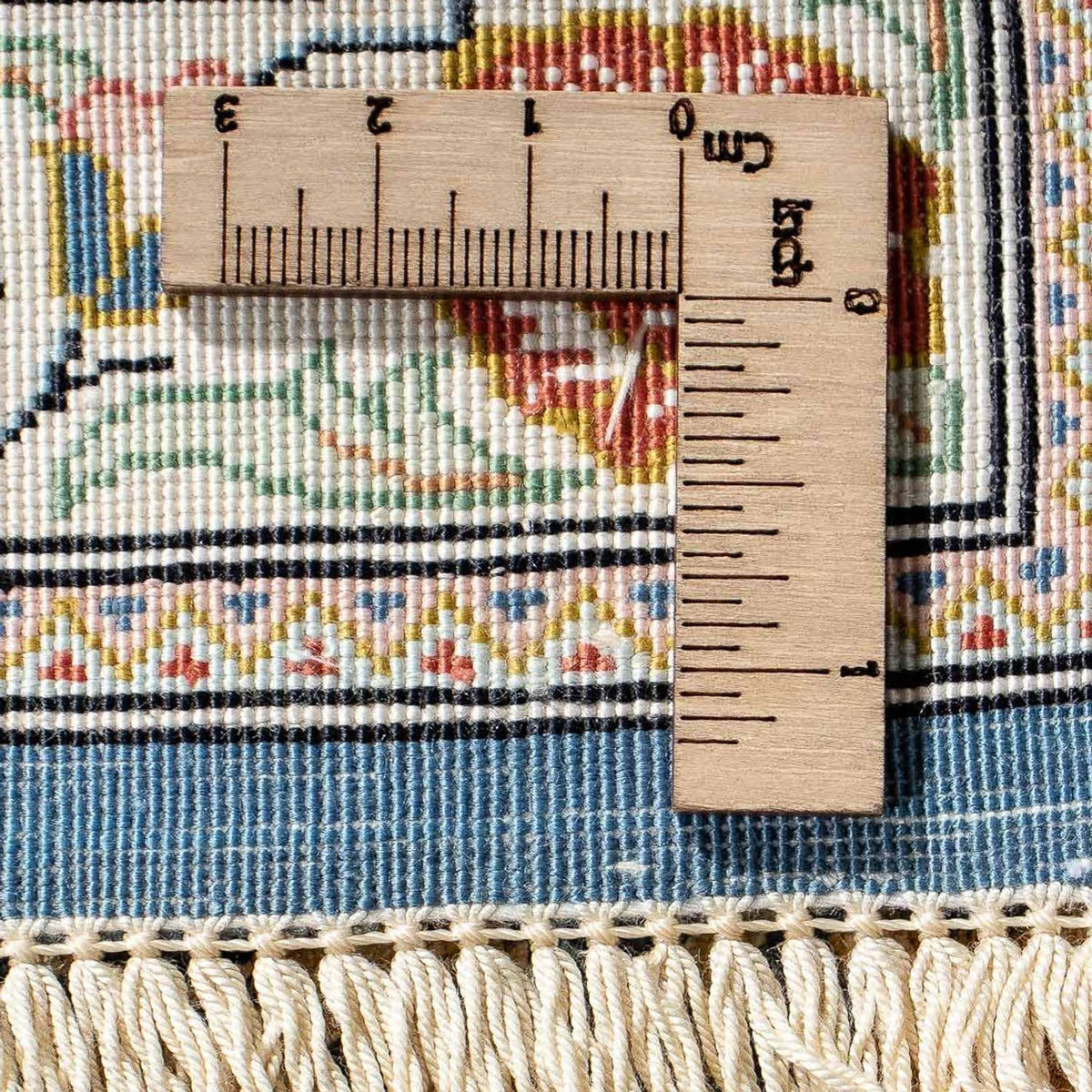 Dywan perski - Ghom - 83 x 58 cm - ciemnoniebieski