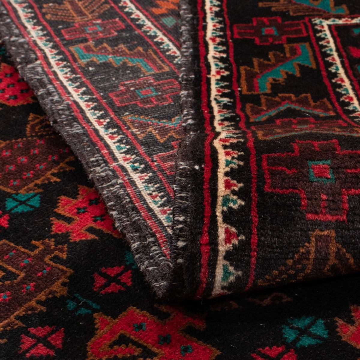 Dywan beludżycki - 185 x 113 cm - czarny