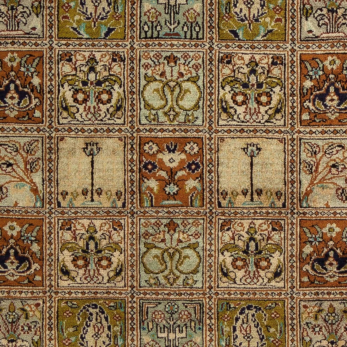 Dywan perski - Ghom - 65 x 53 cm - wielokolorowy