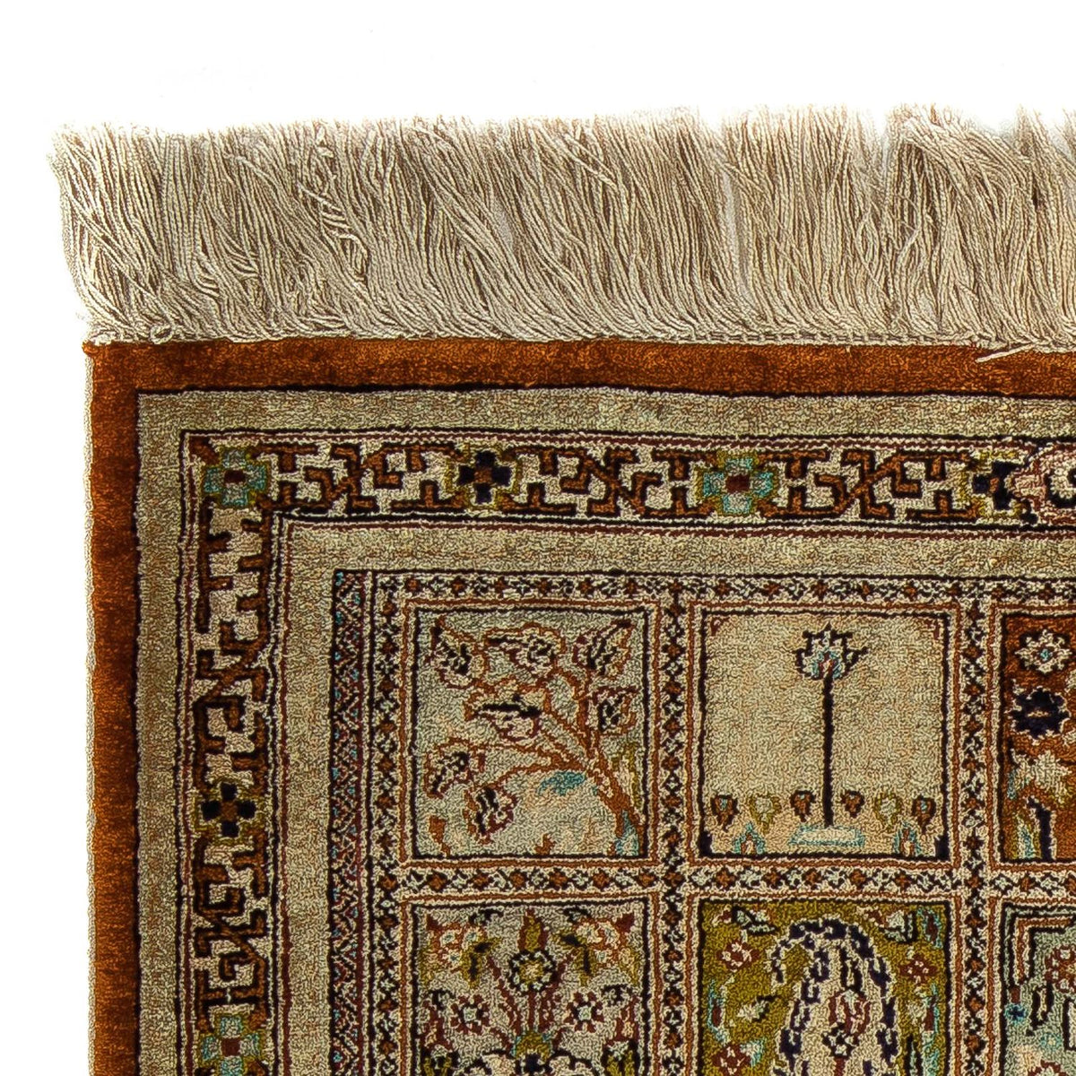 Dywan perski - Ghom - 65 x 53 cm - wielokolorowy