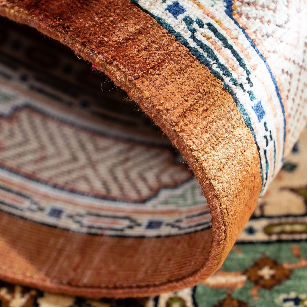 Dywan perski - Ghom - 75 x 56 cm - wielokolorowy