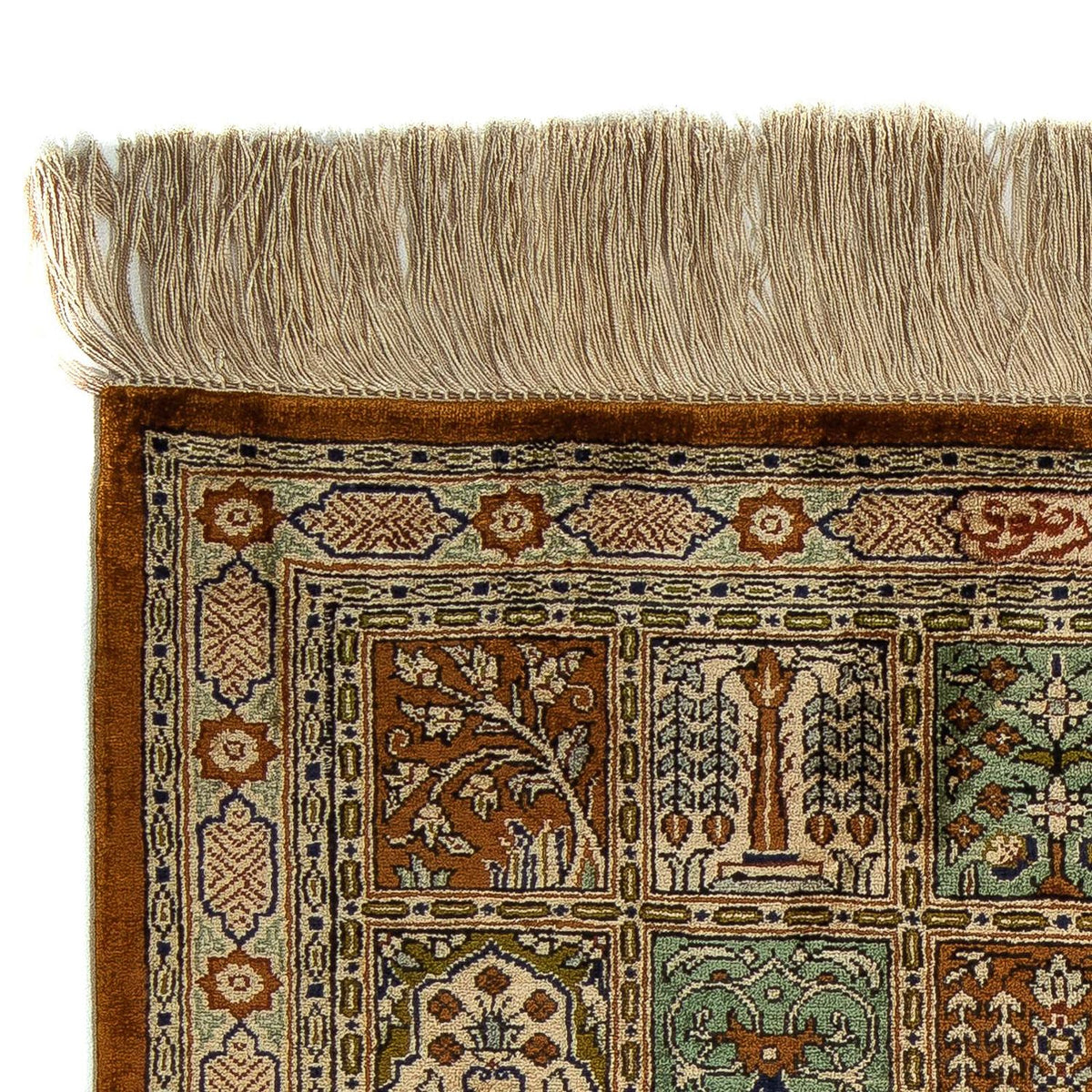 Dywan perski - Ghom - 71 x 57 cm - wielokolorowy