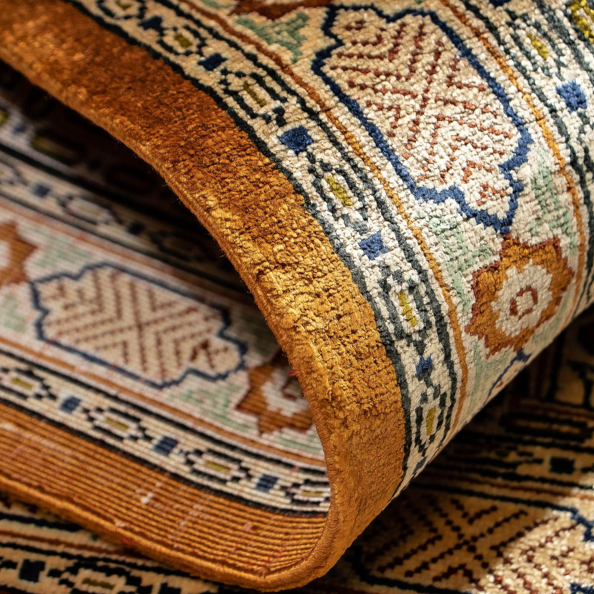 Dywan perski - Ghom - 71 x 57 cm - wielokolorowy