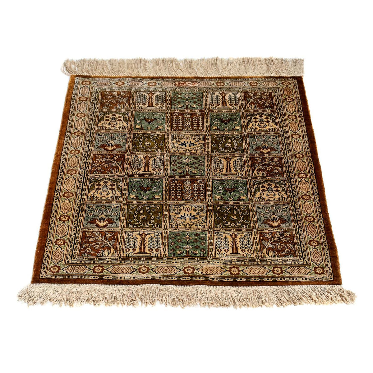 Dywan perski - Ghom - 71 x 57 cm - wielokolorowy