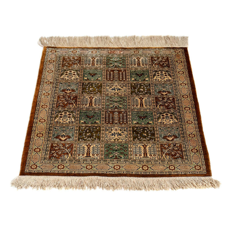 Dywan perski - Ghom - 71 x 57 cm - wielokolorowy