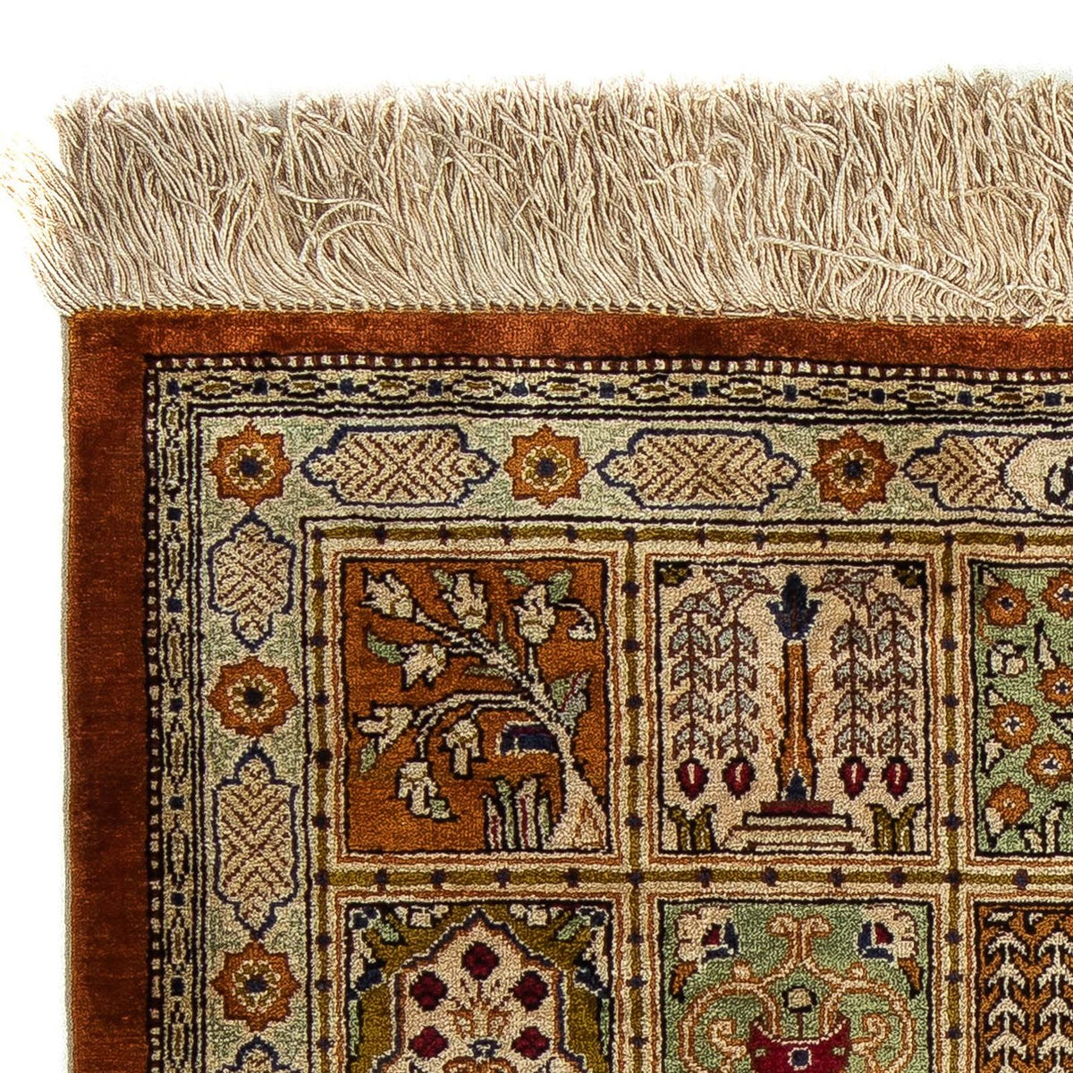 Dywan perski - Ghom - 72 x 56 cm - wielokolorowy