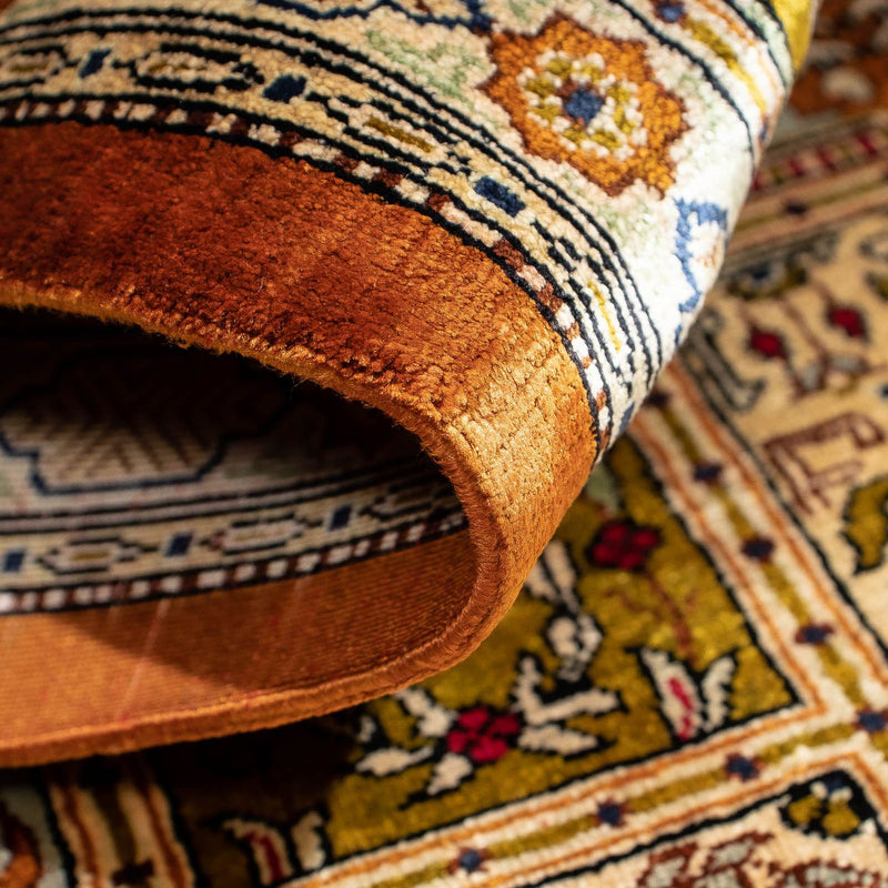 Dywan perski - Ghom - 72 x 56 cm - wielokolorowy