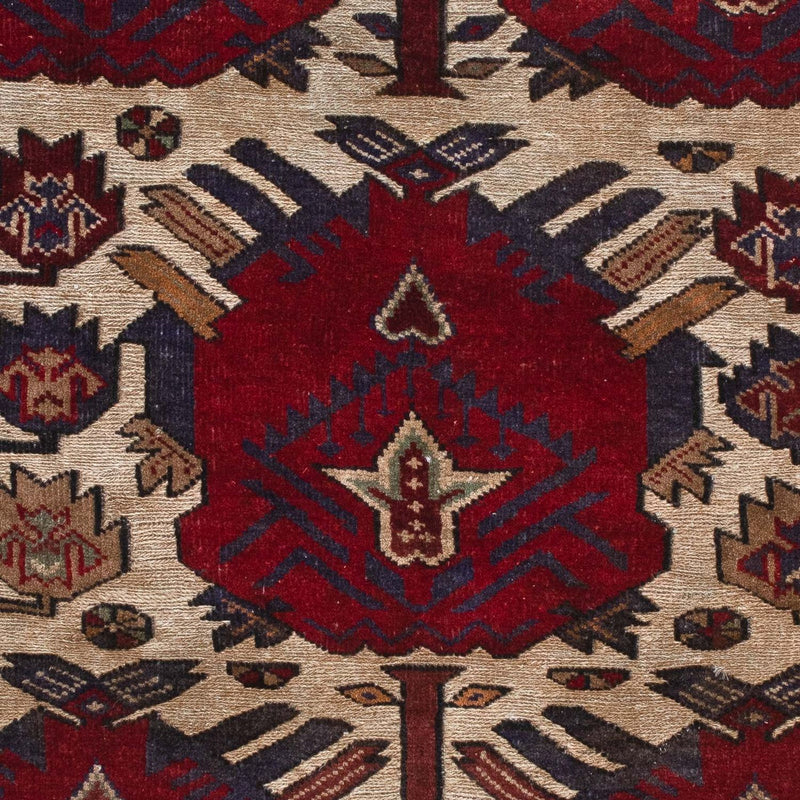 Dywan beludżycki kwadratowy  - 137 x 130 cm - jasnobrązowy