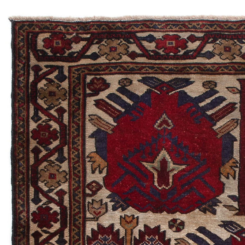 Dywan beludżycki kwadratowy  - 137 x 130 cm - jasnobrązowy