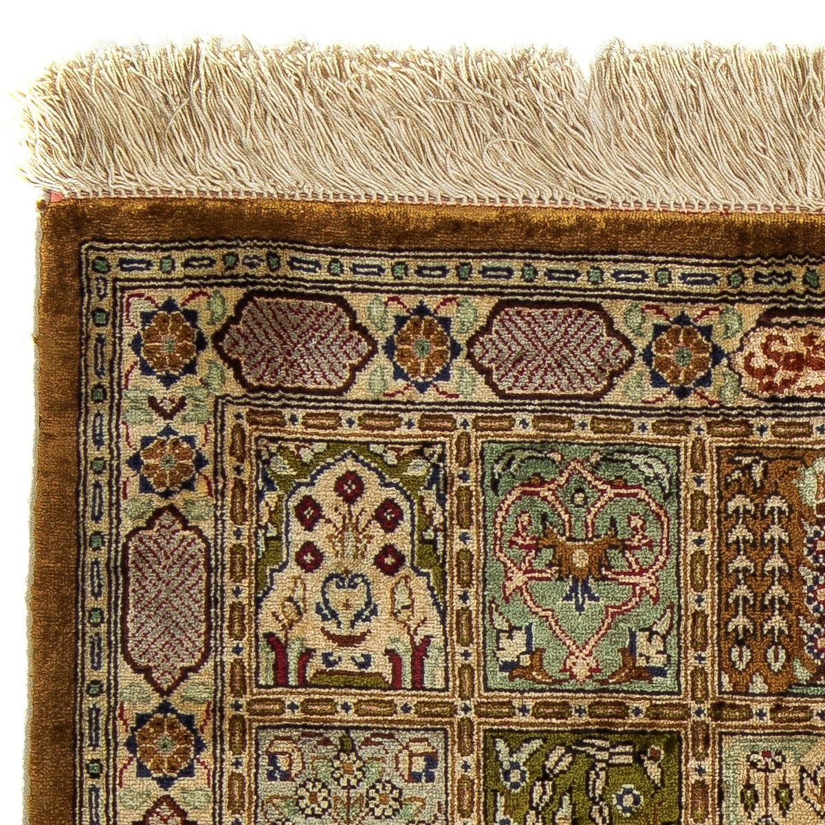 Dywan perski - Ghom - 75 x 54 cm - wielokolorowy