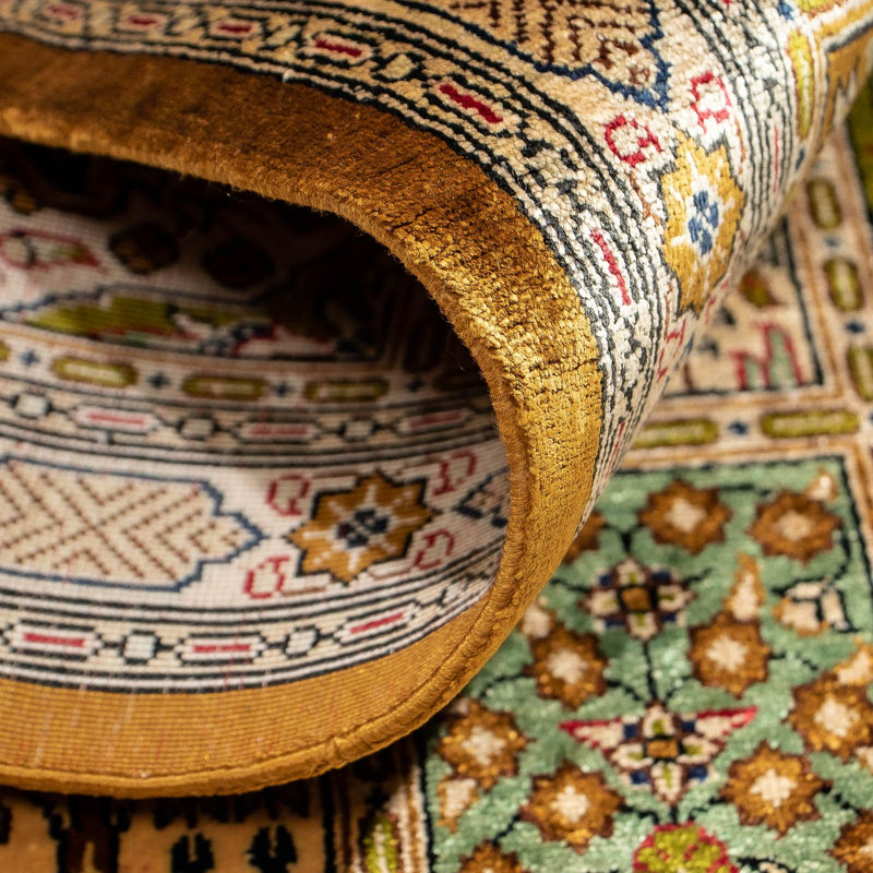 Dywan perski - Ghom - 73 x 54 cm - wielokolorowy