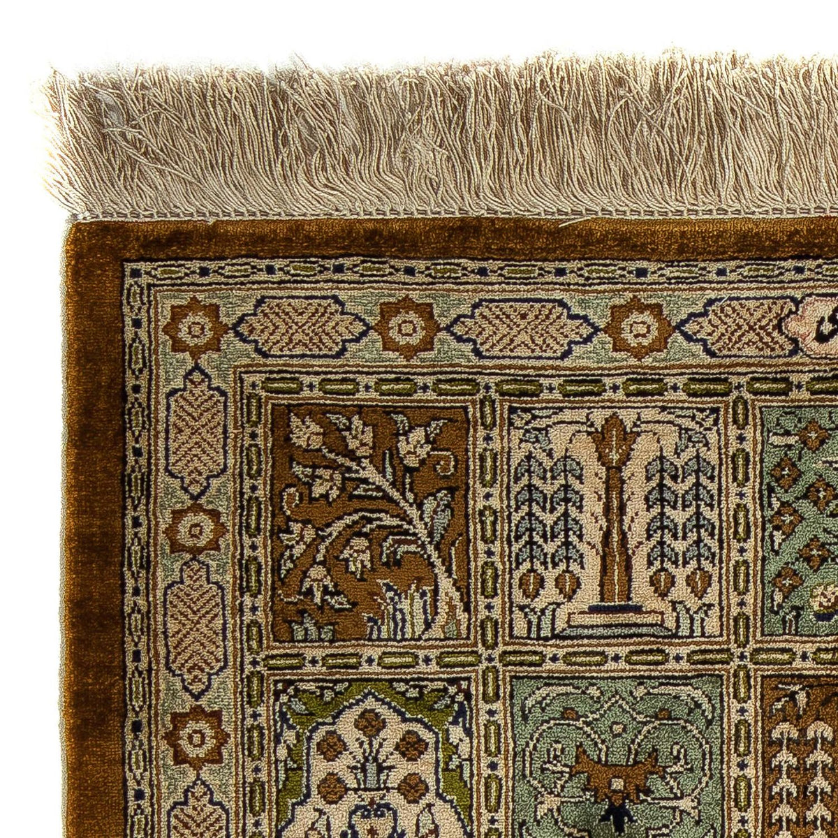 Dywan perski - Ghom - 77 x 58 cm - wielokolorowy