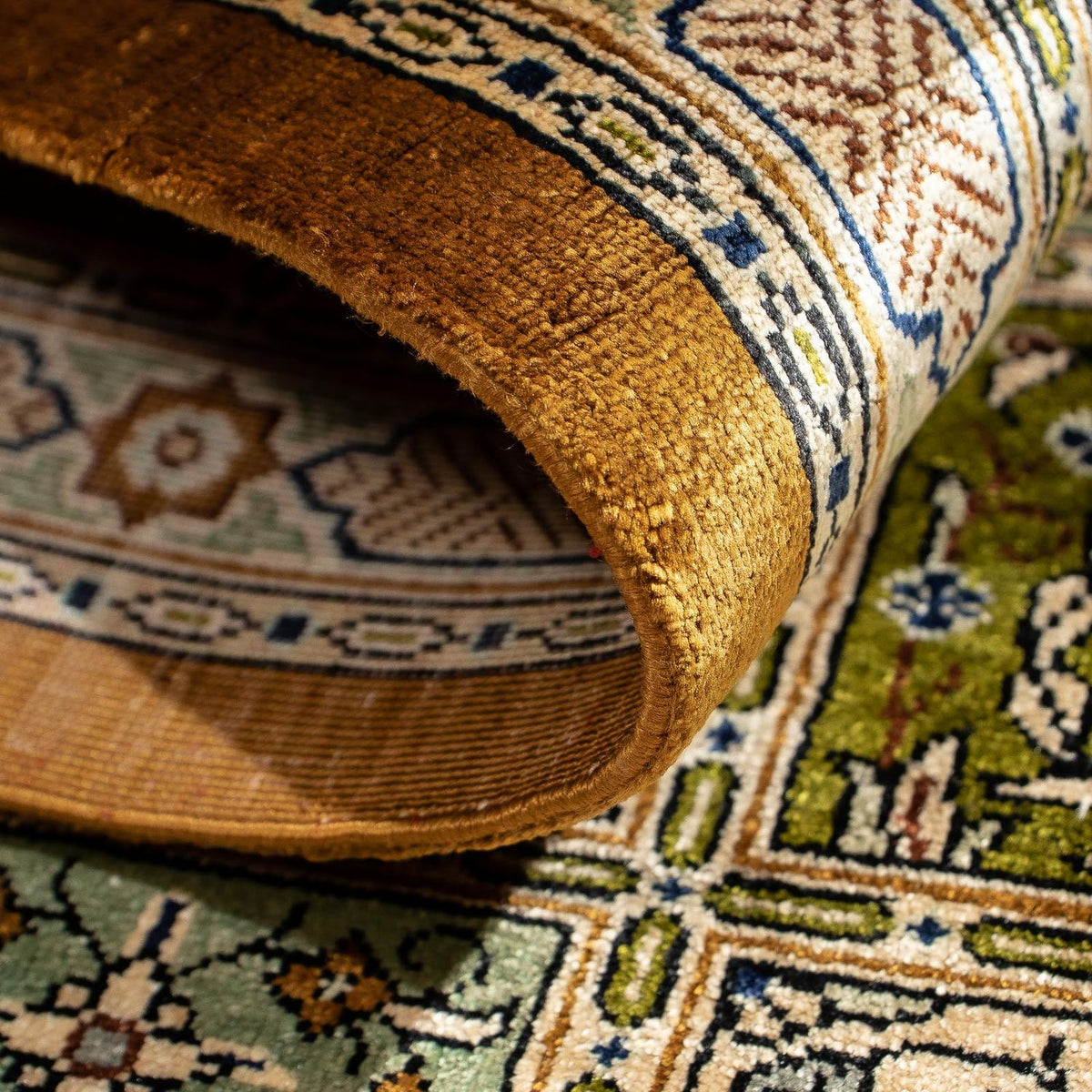 Dywan perski - Ghom - 77 x 58 cm - wielokolorowy