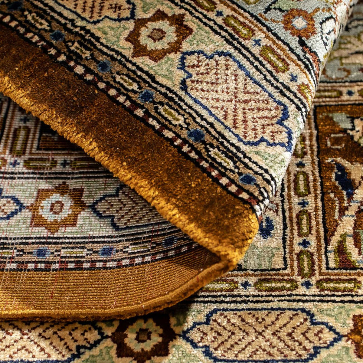 Dywan perski - Ghom - 73 x 55 cm - wielokolorowy