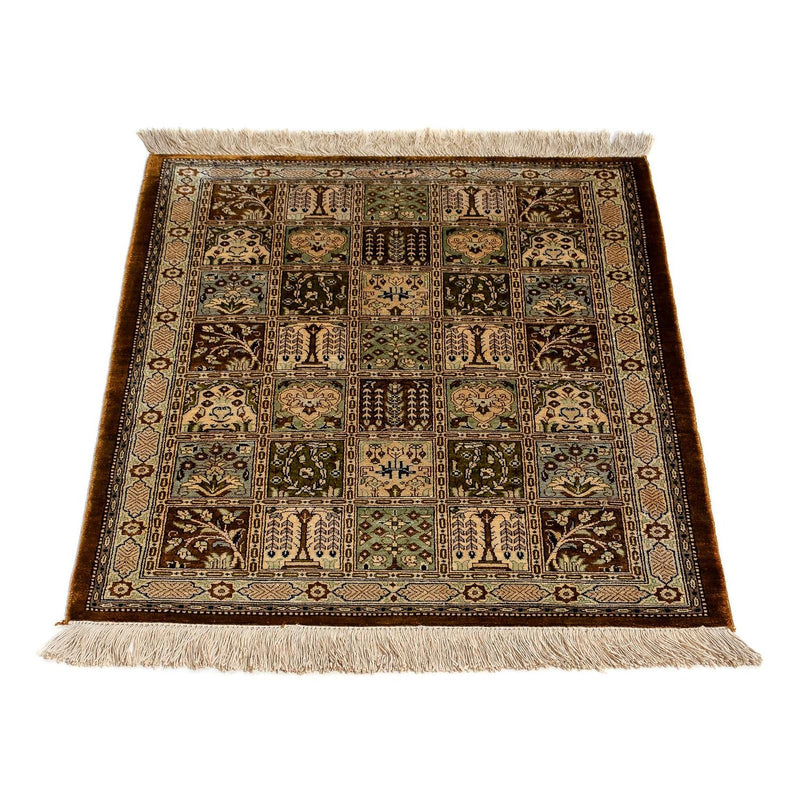 Dywan perski - Ghom - 73 x 55 cm - wielokolorowy