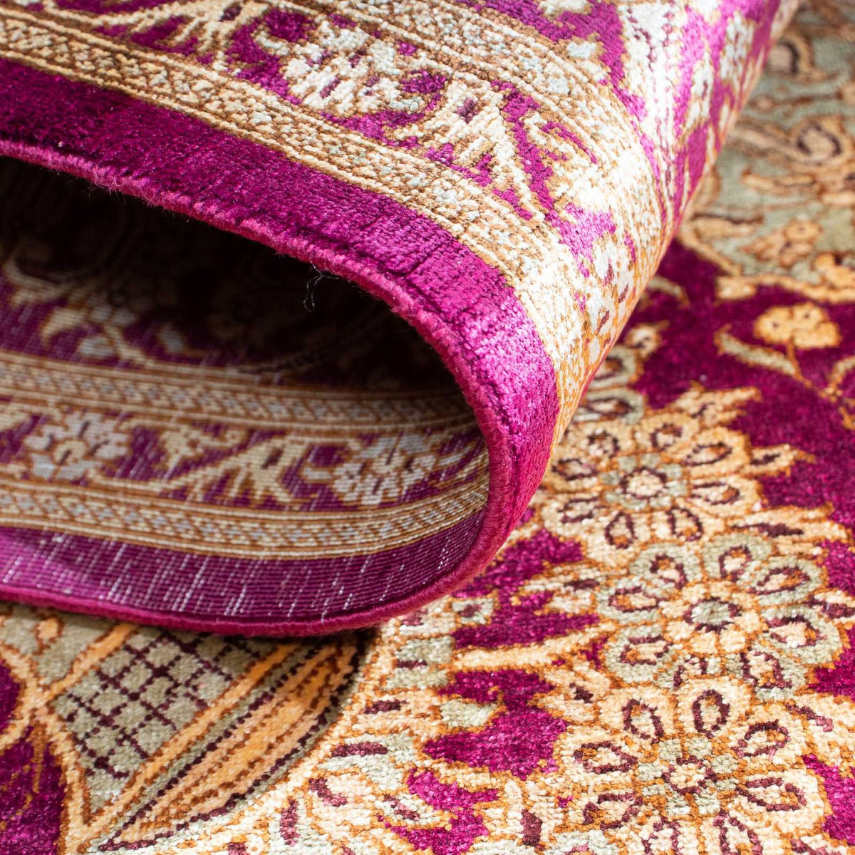 Dywan perski - Ghom - 148 x 98 cm - fioletowy