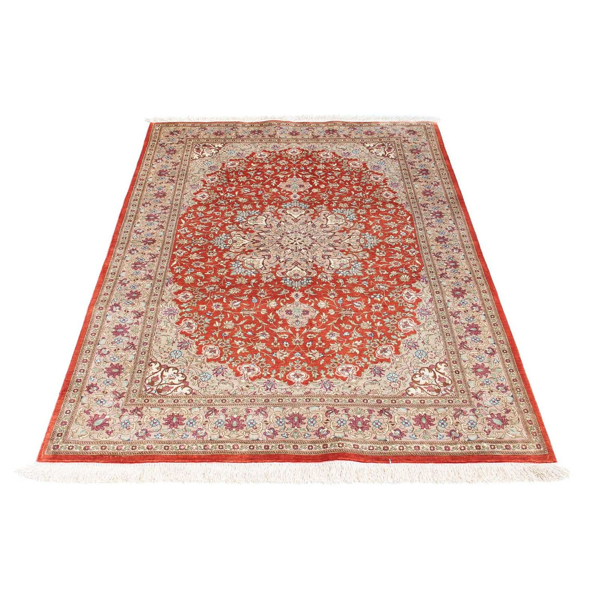 Dywan perski - Ghom - 149 x 100 cm - rdza