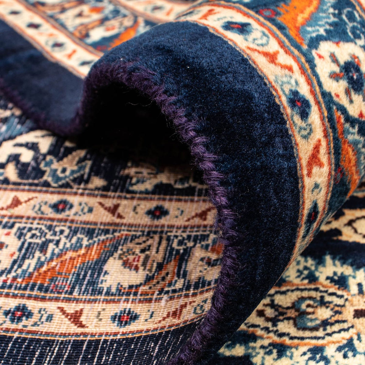 Dywan perski - Klasyczny - 390 x 302 cm - ciemnoniebieski