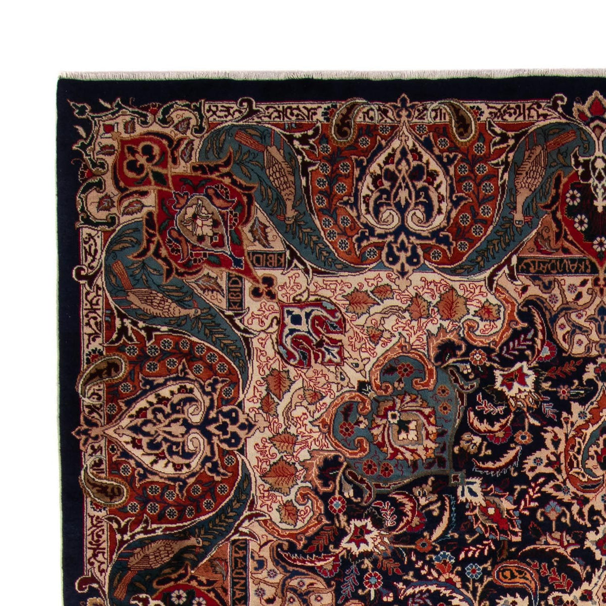 Dywan perski - Klasyczny - 365 x 257 cm - ciemnoniebieski