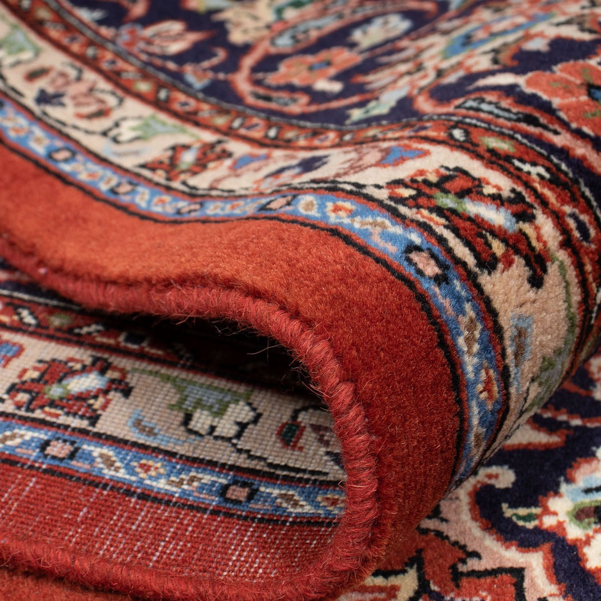 Dywan perski - Keshan - 291 x 196 cm - ciemna czerwień