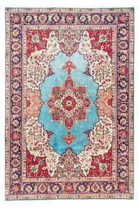 Dywan perski - Tabriz - 300 x 203 cm - turkusowy