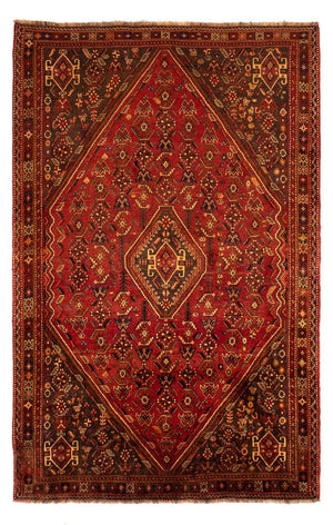 Perski dywan - Nomadyczny - 277 x 181 cm - ciemna czerwień