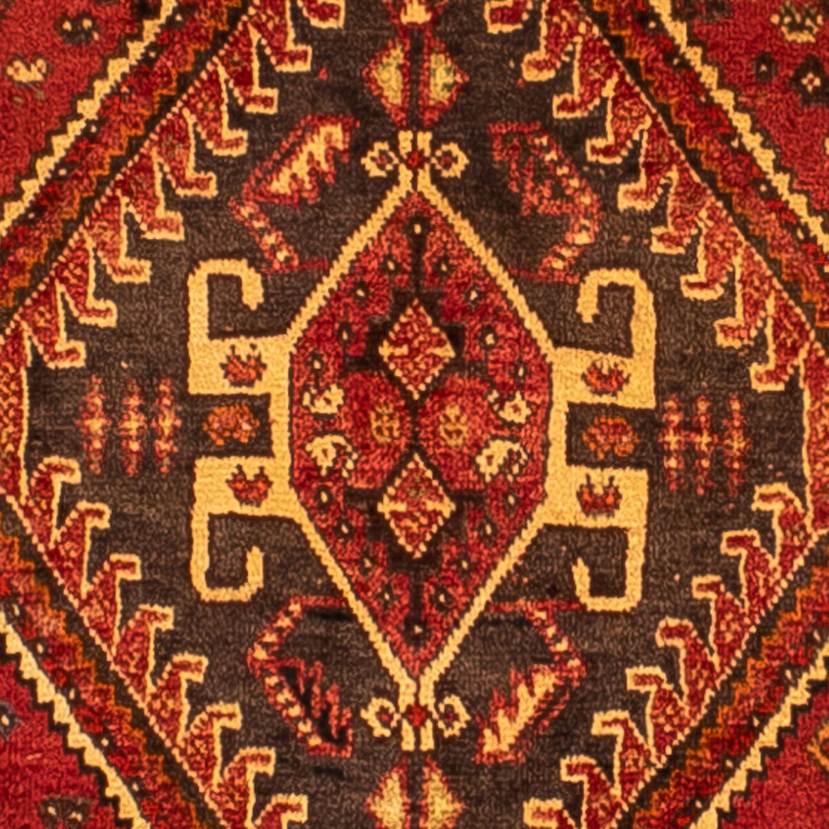 Perski dywan - Nomadyczny - 277 x 181 cm - ciemna czerwień