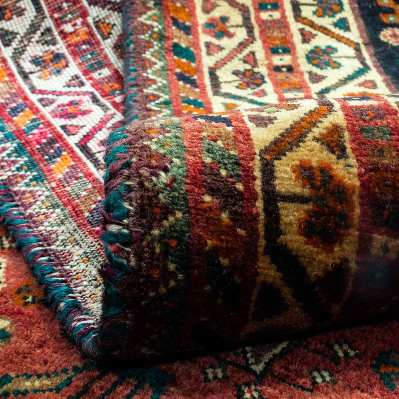 Perski dywan - Nomadyczny - 225 x 173 cm - ciemna czerwień