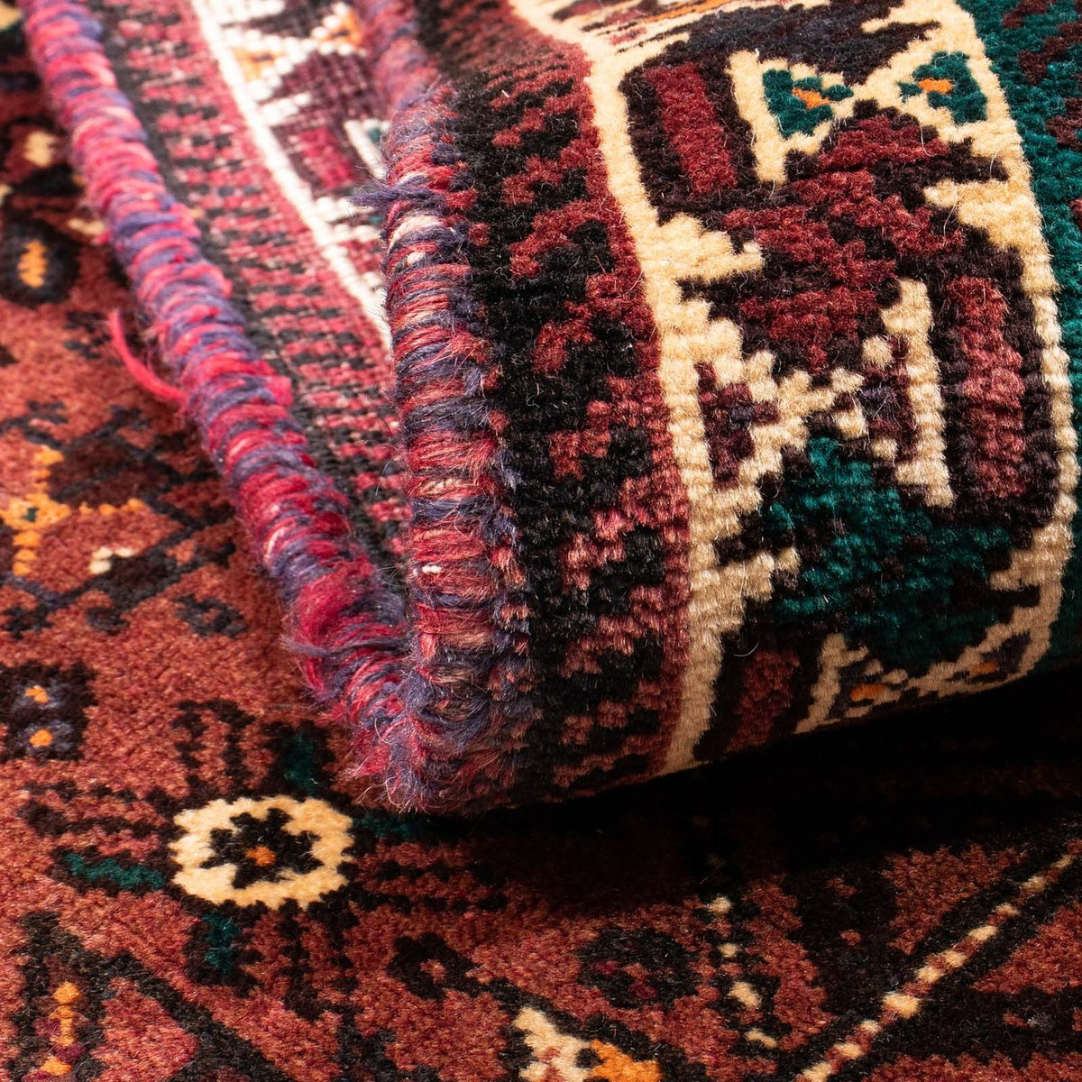 Perski dywan - Nomadyczny - 147 x 107 cm - ciemnobrązowy