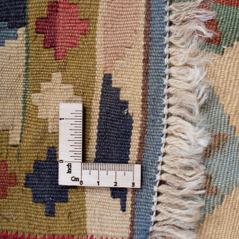 Dywan Kelim - Orientalny - 216 x 127 cm - beżowy