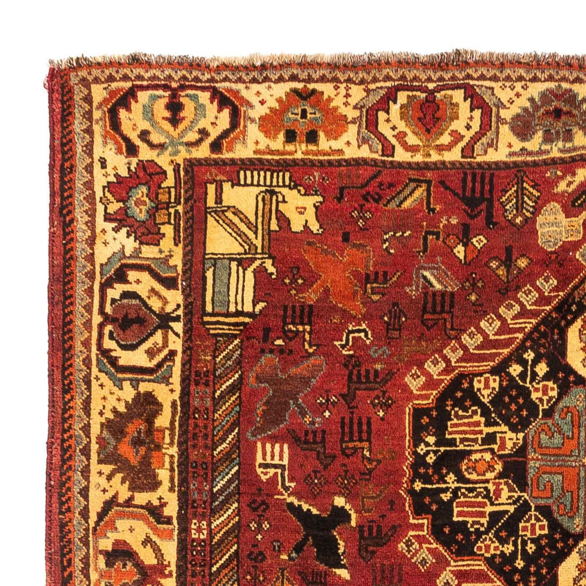 Perski dywan - Nomadyczny - 258 x 170 cm - ciemna czerwień